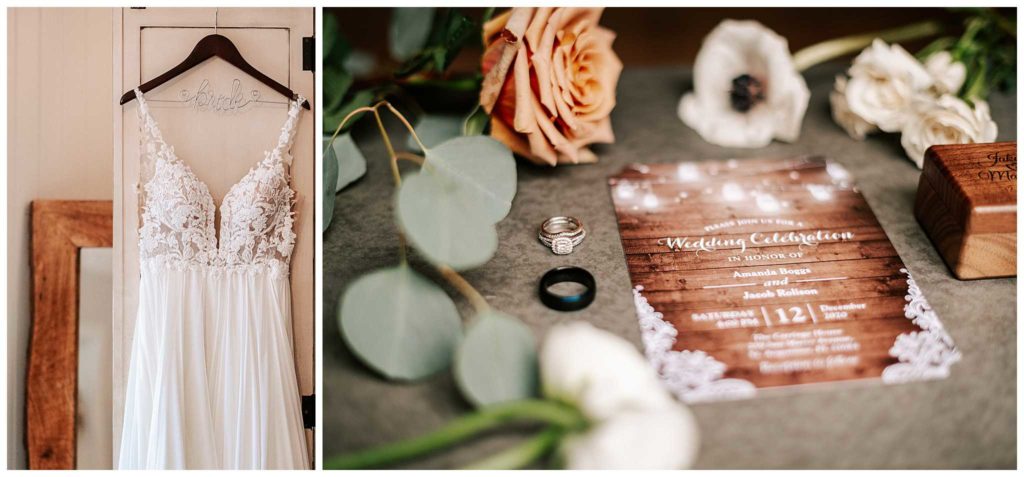 The Carriage House St Augustine | Wedding day details dress and invites