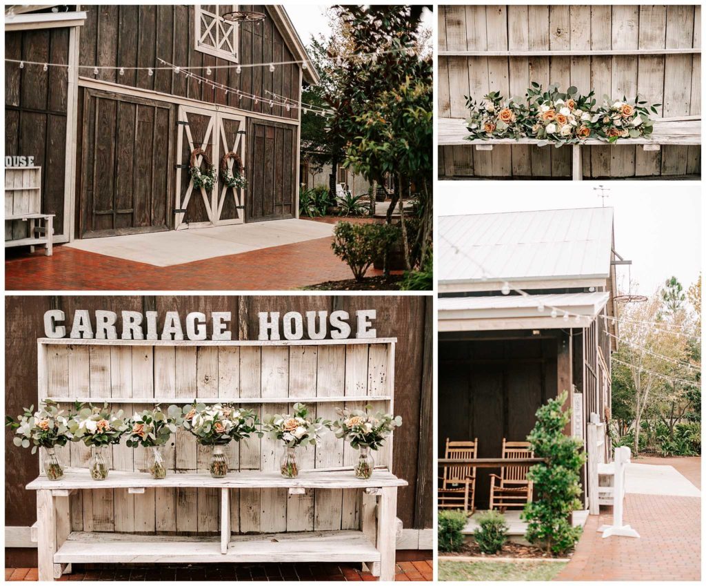 The Carriage House St Augustine | The barn and rustic florals