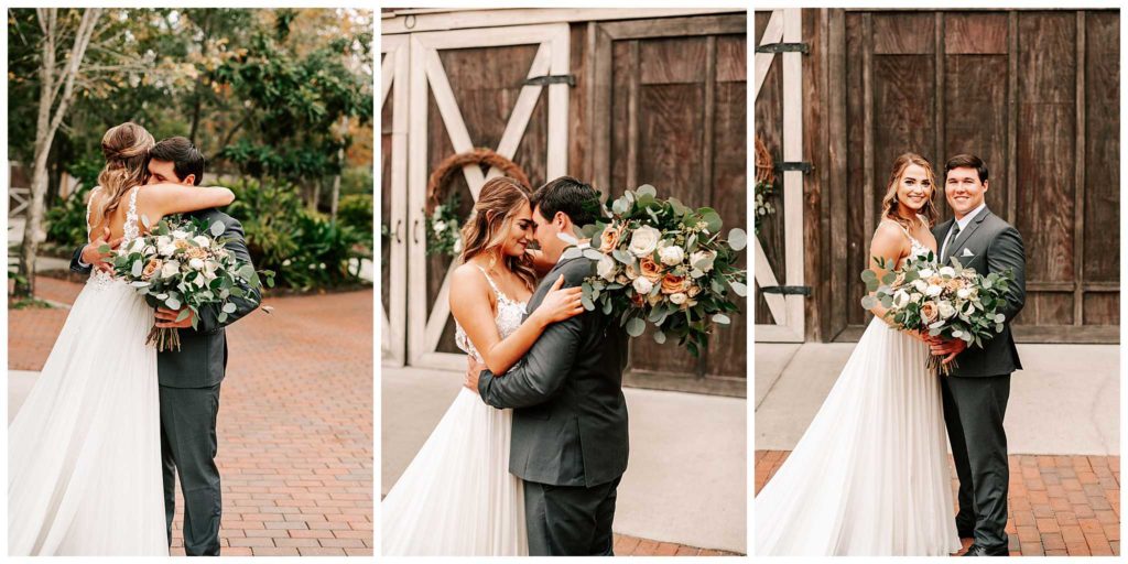 The Carriage House St Augustine | Bride and Groom first look