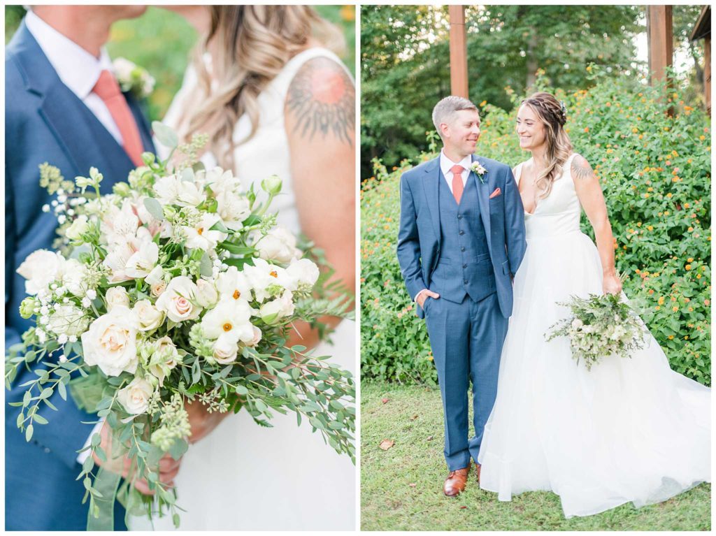 Two Bridal Portrait At Lake Hartwell SC Dock