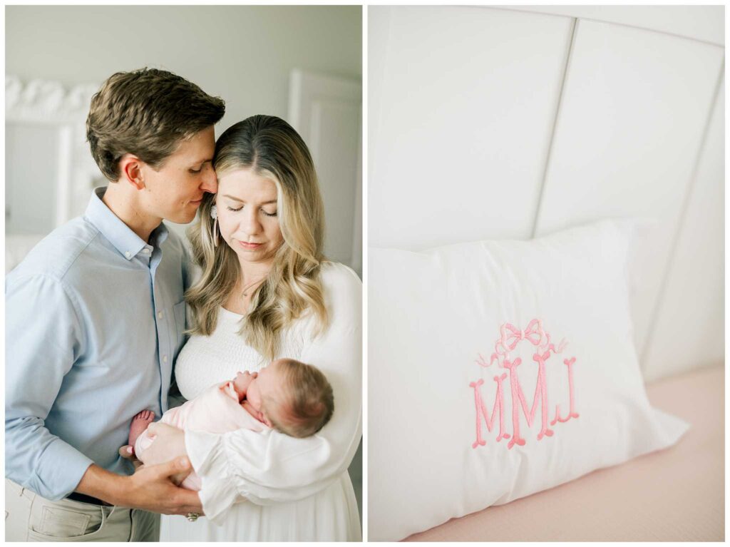 cozy in-home newborn session in Greenville South Carolina