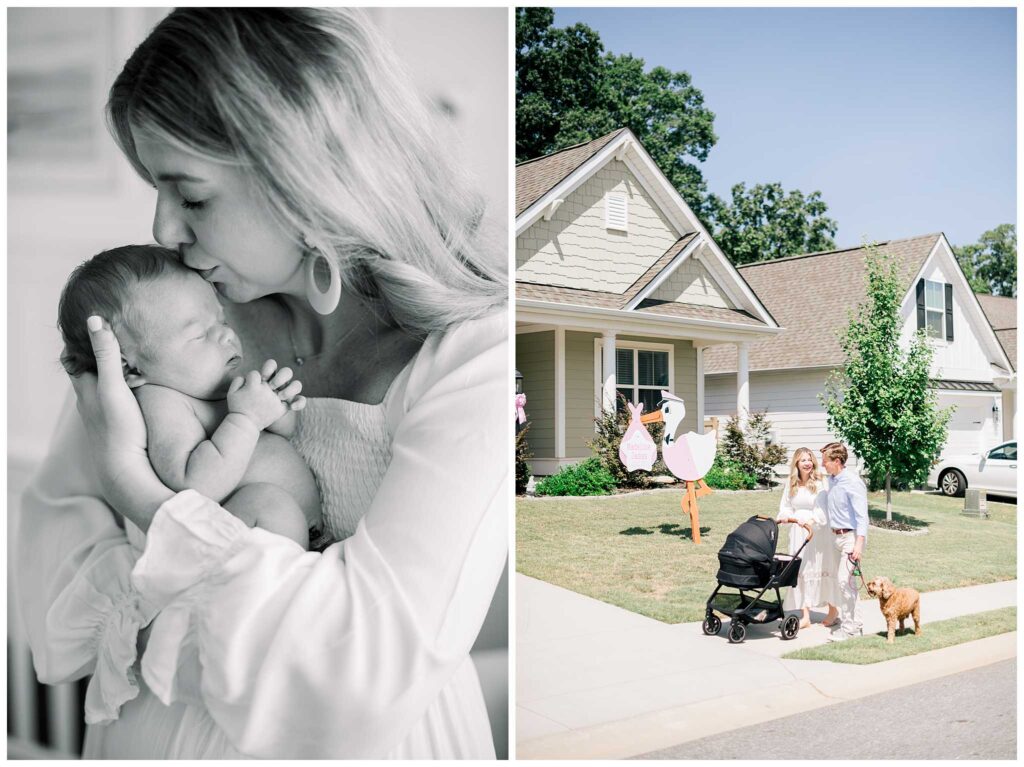 In Home Newborn baby photoshoot delivered at Patewood Hospital